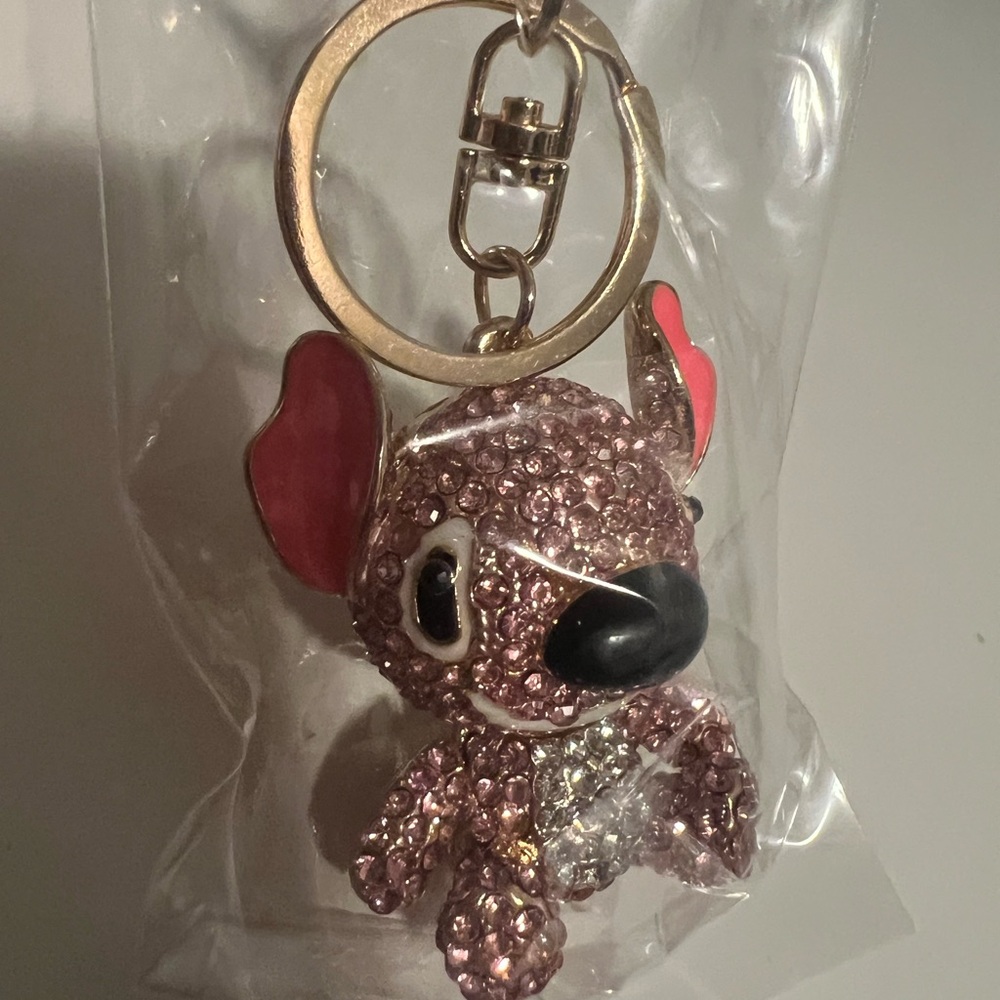 Sparkling Angel Crystal Keychain